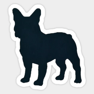 French Bulldog - Cute Frenchie Puppy Silhouette for Dog Lovers Sticker